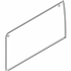 Ford BK3Z-6129711-AE Front Glass, Gray Tint/Green, Rear Driver Side