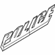 Ford DB5Z-7820000-AAR Nameplate, White, Front Passenger Side