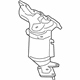 Ford F2GZ-5G232-A Exhaust Manifold, Front Driver Side