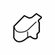 Ford 7T4Z-16916-A Release Handle, Front