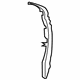 Ford KA1Z-5820520-A Front Weatherstrip, Upper Passenger Side