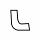 Ford 4L2Z-3A719-DA Power Steering Pressure Hose, Lower