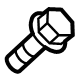 Ford -W500010-S439 Converter Shield Screw, Upper