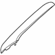 Ford 9S4Z-5403599-AA Windshield Pillar Trim, Gray, Driver Side