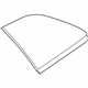 Ford 7T4Z-7829700-A Quarter Glass, Black, Rear Passenger Side