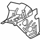 Ford BB5Z-16D118-A Upper Support, Passenger Side