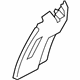 Ford 9L3Z-1625504-CA Window Trim, Charcoal, Rear Passenger Side