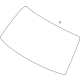 Ford LC2Z-1503100-A Windshield, Front