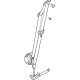 Ford LJ8Z-58611B08-AB Lap & Shoulder Belt, Front Passenger Side