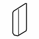 Ford BK3Z-6129397-FC Corner Molding, Black