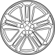 Ford FT4Z-1007-F Wheel, Alloy