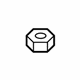 Ford -W706453-S300 Front Molding Nut