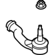 Ford LX6Z-3A130-A Tie Rod End, Outer Passenger Side
