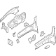 Ford KV6Z-16054-C Apron/Rail Assembly, Front Passenger Side