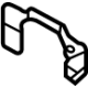Ford M2DZ-17C886-C Mount Bracket, Passenger Side