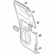 Ford KB3Z-2127406-AA Door Trim Panel, Rear Inner Passenger Side