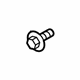 Ford -W711354-S437 Splash Shield Screw, Rear