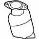 Ford 7G1Z-5E213-A Catalytic Converter, Front Driver Side