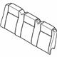 Ford CK4Z-9966800-AD Seat Back Pad, Rear Center