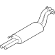 Ford PL3Z-5230-D Rear Muffler, Front