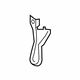 Ford KA1Z-16747-A Center Support, Front