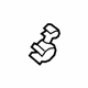 Ford -W714149-S300 Damper Retainer Clip, Driver Side