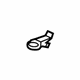 Ford BK3Z-6129024-AB Headrest Guide Hook, Charcoal, Rear