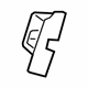 Ford G1BZ-5461348-AB Striker Cover, Rear Passenger Side