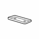 Ford BB5Z-7803296-A Upper Weatherstrip Stop, Front