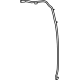 Ford NZ6Z-54502C52-A Drain Hose, Rear Passenger Side