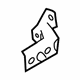Ford 4R3Z-6322800-AA Upper Hinge, Front
