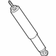 Ford 7C2Z-18125-D Shock Absorber, Rear