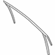 Ford GJ5Z-7821596-B Run Channel, Front Passenger Side