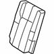 Ford 7L1Z-7866600-AA Seat Back Cover, Rear Passenger Side