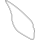 Ford LJ7Z-7820530-A Door Weatherstrip, Front Outer Passenger Side