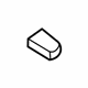 Ford 8S4Z-54412A02-A Rear Support Reinforcement Plate, Passenger Side