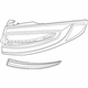 Ford HS7Z-13404-J Tail Lamp Assembly, Rear Passenger Side