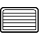 Ford L1TZ-58280B62-A Vent Grille, Rear Outer