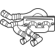 Ford L1MZ-18472-Q Heater Hose