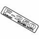 Ford 8C3Z-16720-C Nameplate, Front