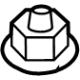 Ford -W520101-S450 Bracket Nut