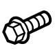 Ford -W719316-S450B Latch Bolt, Rear Outer