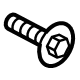 Ford -W719684-S450B Latch Assembly Screw, Lower