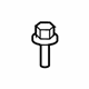 Ford -N605920-S439 Stabilizer Bar Bolt, Rear