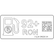 Ford FU5Z-9A095-G Fuel Label