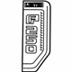 Ford JC3Z-16720-GA Nameplate, Front Passenger Side