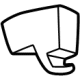 Ford PC3Z-1004132-AB Visor Bracket, Passenger Side