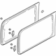 Ford 2L1Z-7829701-AA Quarter Glass, Green, Rear Driver Side