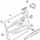 Ford CA1Z-7823942-AB Door Trim Panel, Lower Passenger Side
