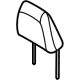 Ford LJ8Z-58611A08-AB Headrest, Black, Front Driver Side